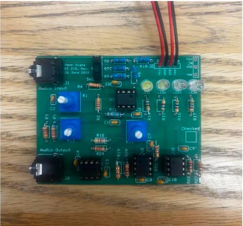 Tone control / karaoke PCB with LF412CP op-amps
